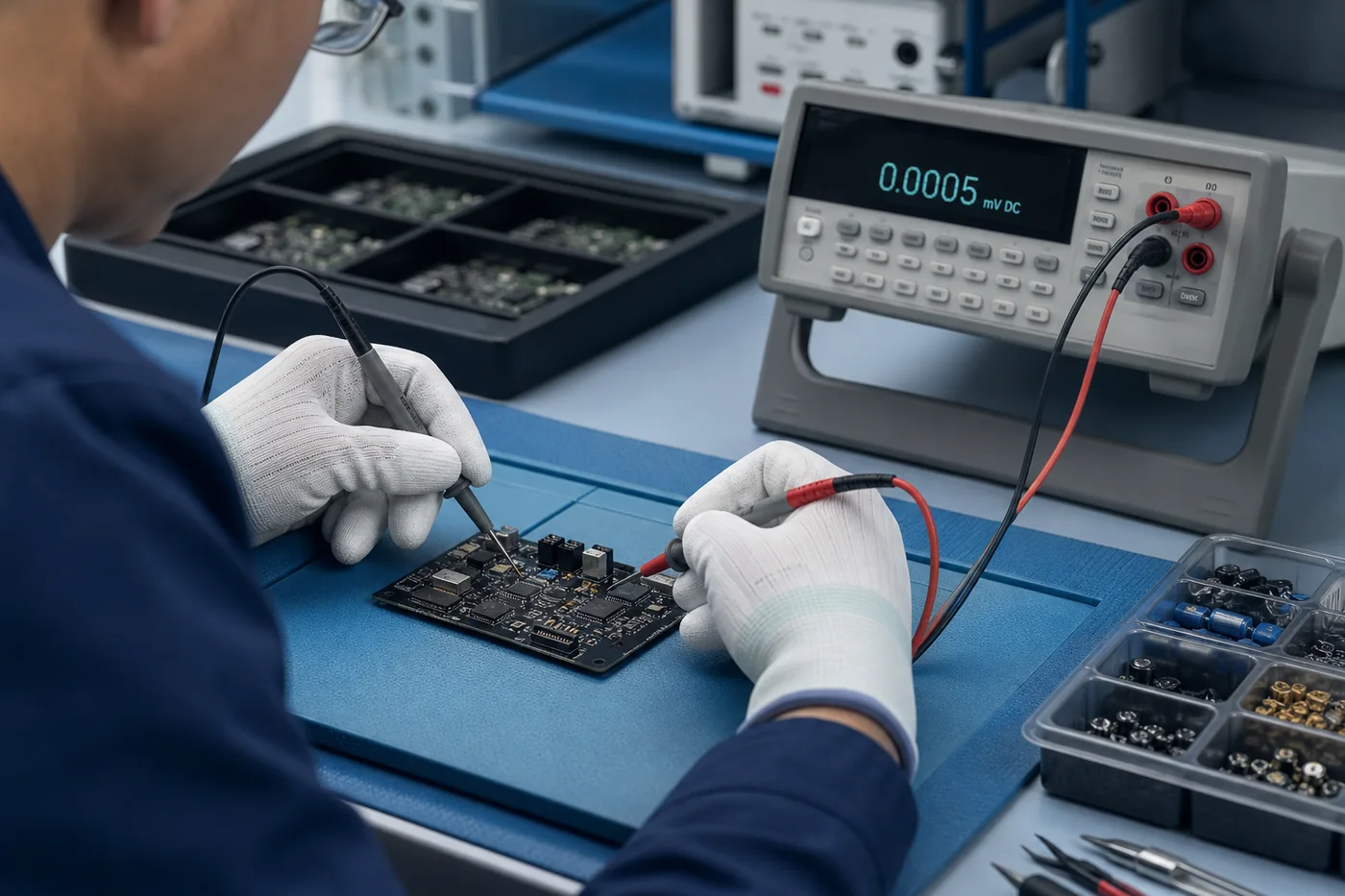 Generic illustration of third-party electrical component testing