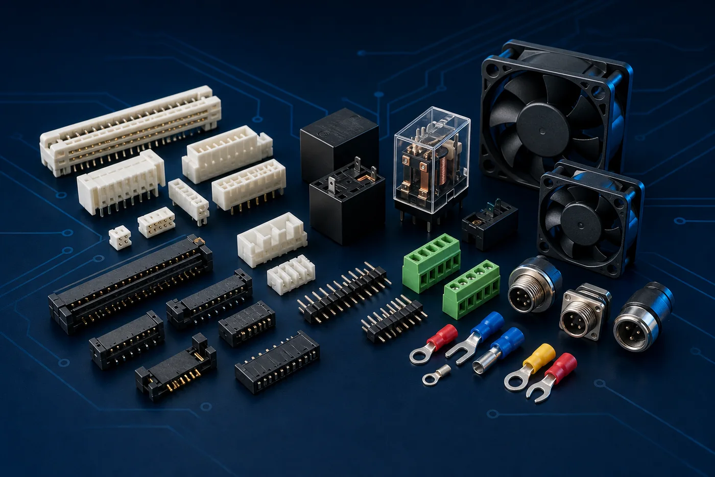 Unbranded connectors and electromechanical components